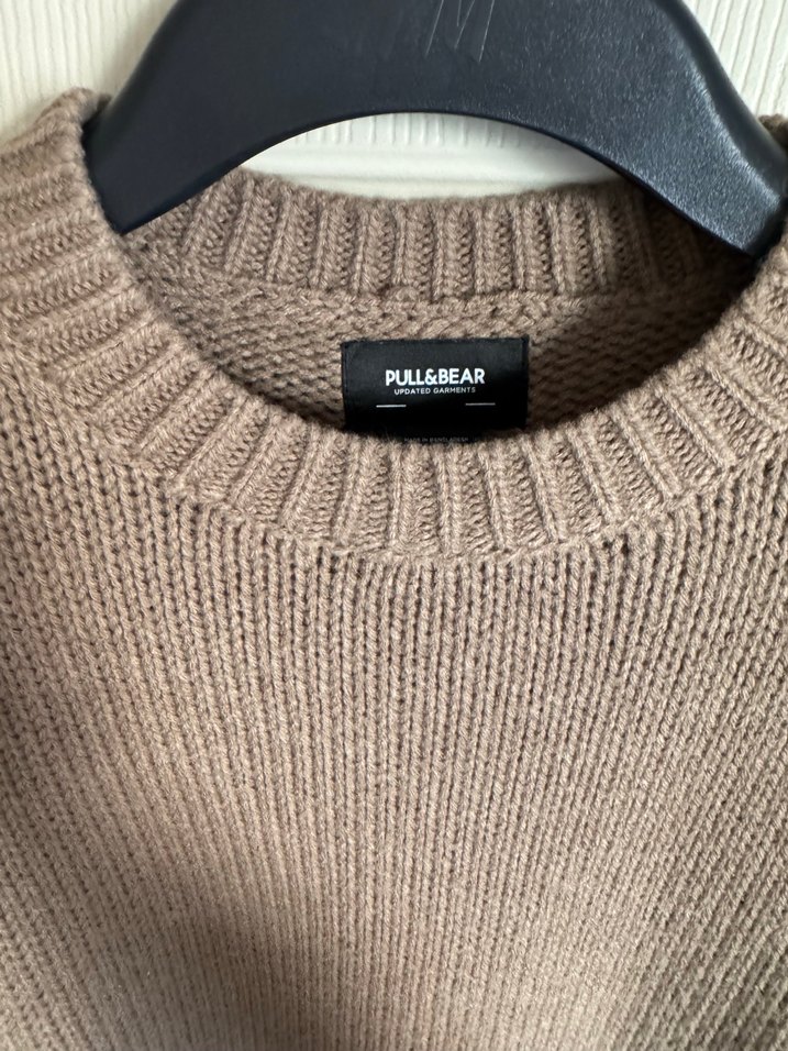 Bej Örgü Erkek Kazak - Görsel 2