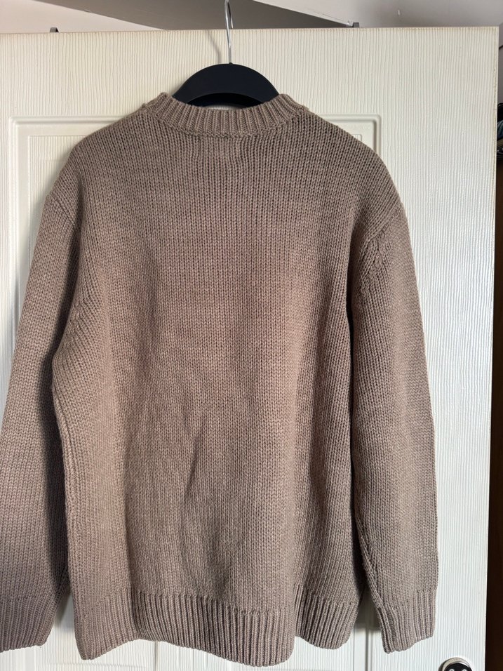 Bej Örgü Erkek Kazak - Görsel 5