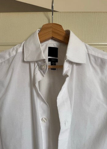 Beyaz Klasik Erkek Gömlek - Görsel 2