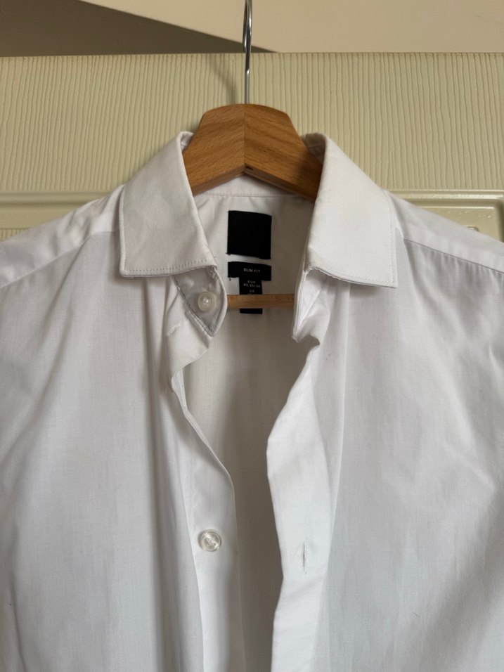 Beyaz Klasik Erkek Gömlek - Görsel 2