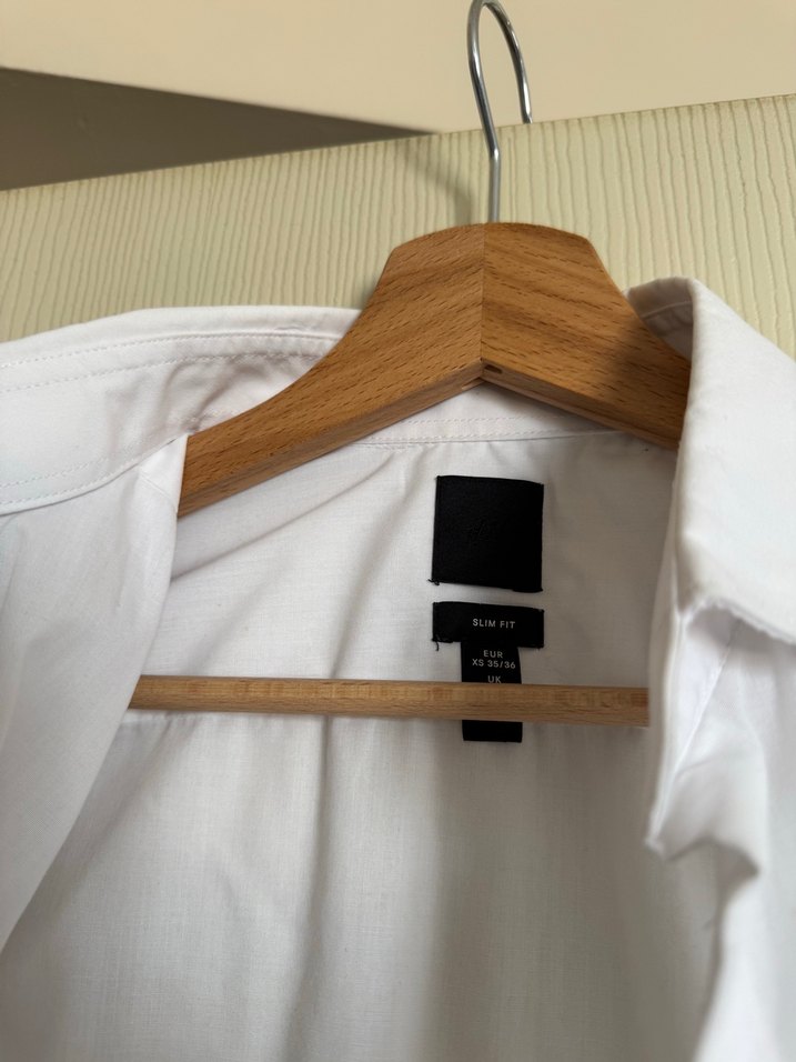Beyaz Klasik Erkek Gömlek - Görsel 4