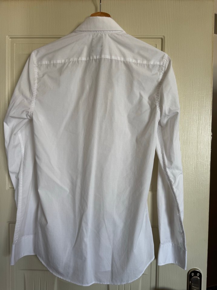 Beyaz Klasik Erkek Gömlek - Görsel 5