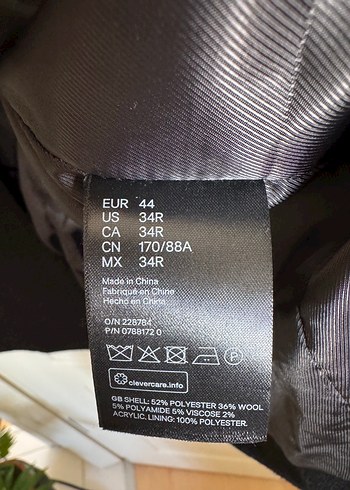 H&M Palto Yün karışımlı - Görsel 5