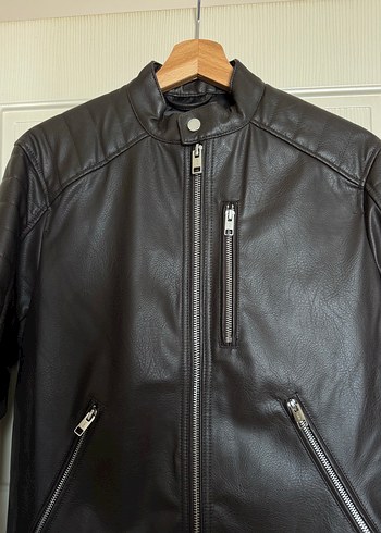 H&M Erkek Deri Ceket - Görsel 2