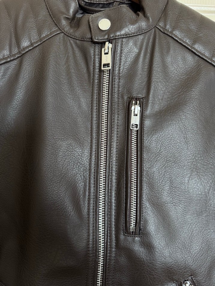 H&M Erkek Deri Ceket - Görsel 3