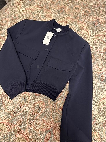 Stradivarius Stradivarius Lacivert Bomber Ceket