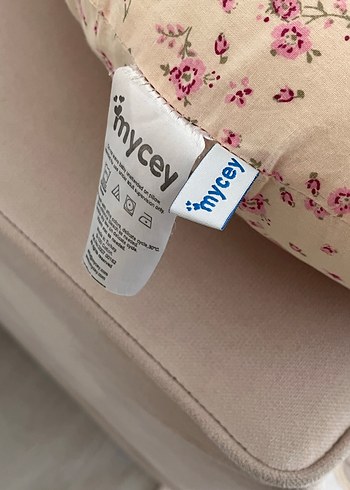 Çiçek Desenli Bej Emzirme ve Hamile Yastığı - Görsel 2