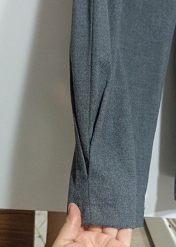 Armalife Gri Midi Kadın Pantolon