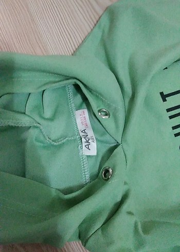 Yeşil Kapüşonlu sweet - Görsel 6