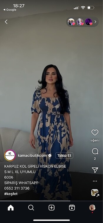 Diğer Desenli rahat yazlık elbise