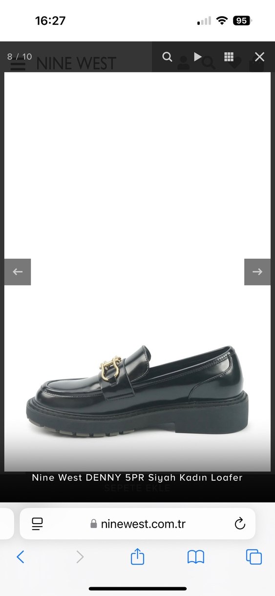 Nine West Siyah Kadın Platform Loafer - Görsel 3