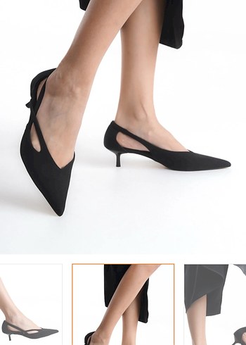 siyah topuklu ayakkabı 38 - Görsel 3