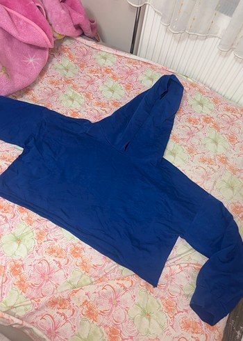 Lacivert kapüşonlu sweat