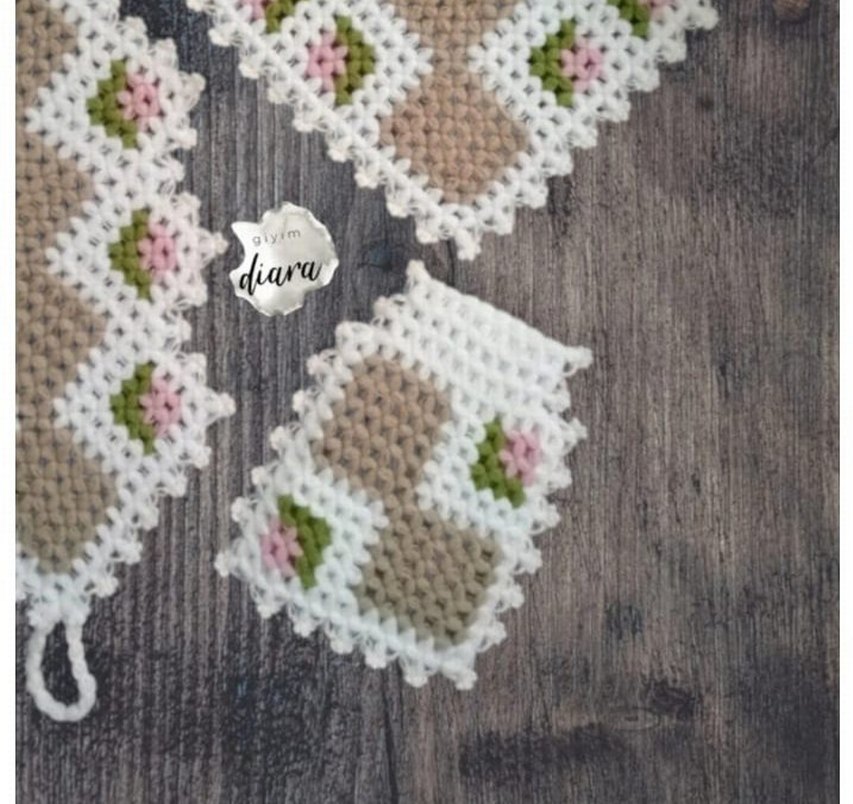 ÇEYİZLİK HEDİYELİK 3'LÜ SET BANYO LİFİ - Görsel 4