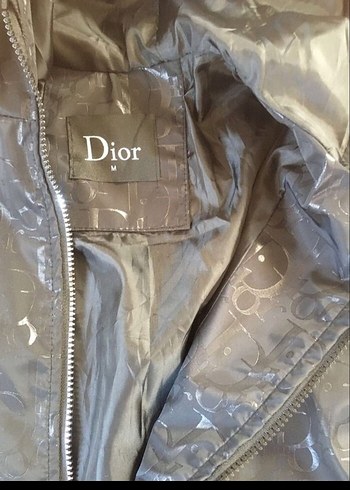 Dior Siyah Kapüşonlu  Yağmurluk - Görsel 5