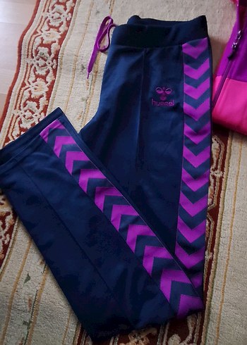 pembe Mor Hummel Fermuarlı Sweatshirt ve Eşofman - Görsel 7