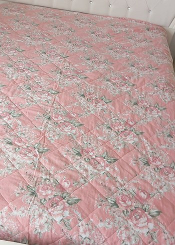 çift kişilik pike Pembe Çiçek Desenli - Görsel 3