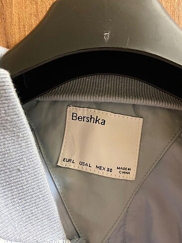 l Beden mavi Renk bershka bomber ceket