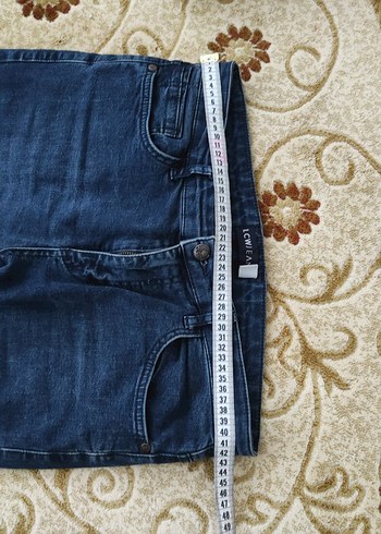 Mavi Kadın Midi Boy Kot Pantolon - Görsel 2