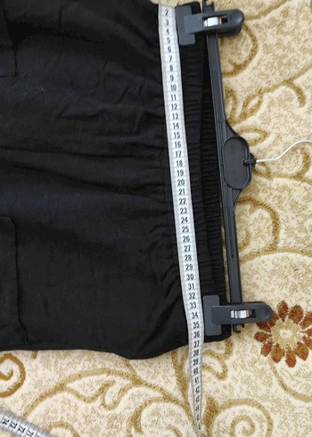 Kadın Siyah Keten Midi Pantolon - Görsel 6