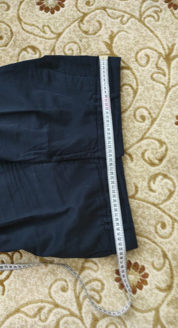 Kadın Lacivert Normal Boy Kumaş Pantolon - Görsel 2