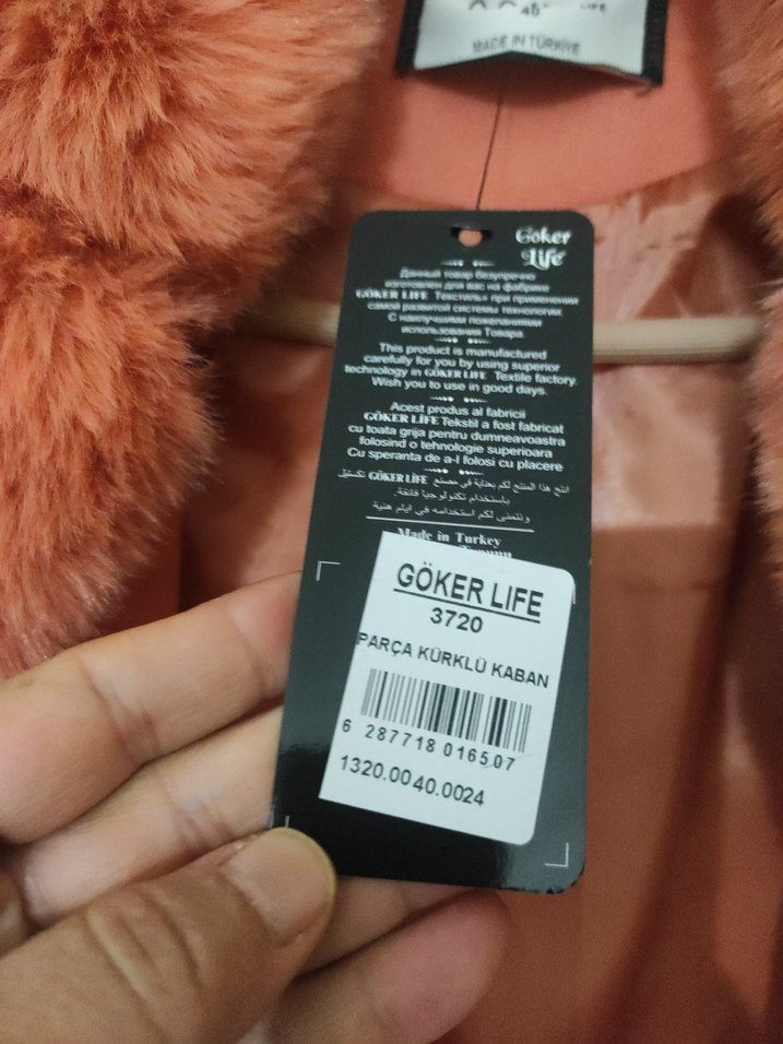 Kahverengi Kürklü Uzun Kadın Kaban - Görsel 5