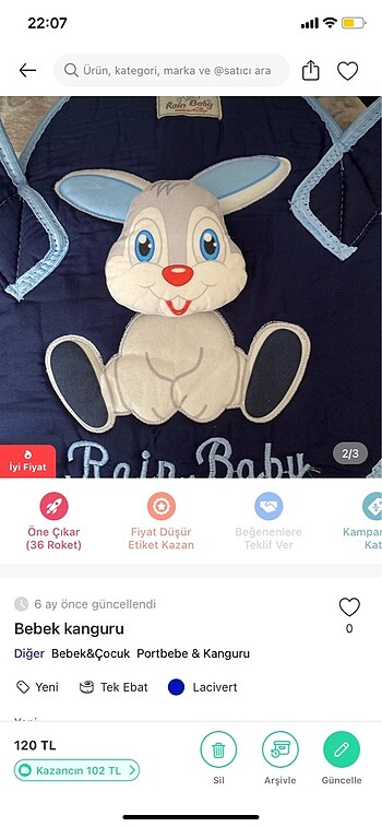 Beden bebek kanguru