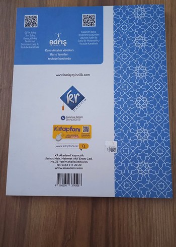 TYT Matematik Soru Kitabı - Barış Yayınları - Görsel 2