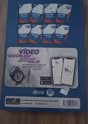 Aktif Biyoloji TYT AYT Konu Testleri Kitabı - Görsel 2