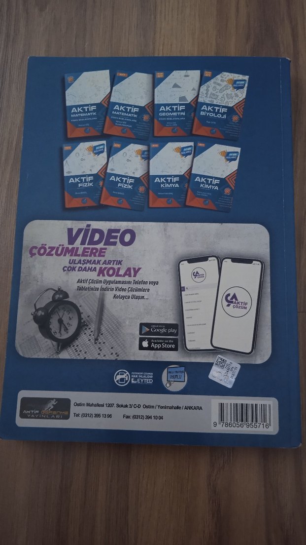 Aktif Biyoloji TYT AYT Konu Testleri Kitabı - Görsel 2