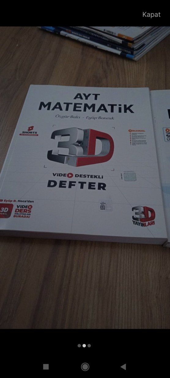 AYT Matematik 3D Video Destekli Kitap ve Defter - Görsel 2