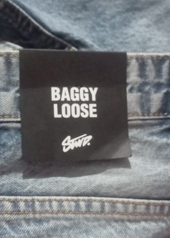 Pull and Bear mavi baggy pantolon bull bear stwd