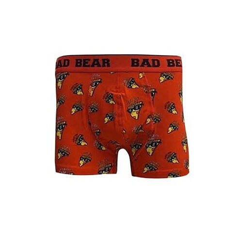 Bad Bear Erkek Kırmızı Boxer Pizzalı