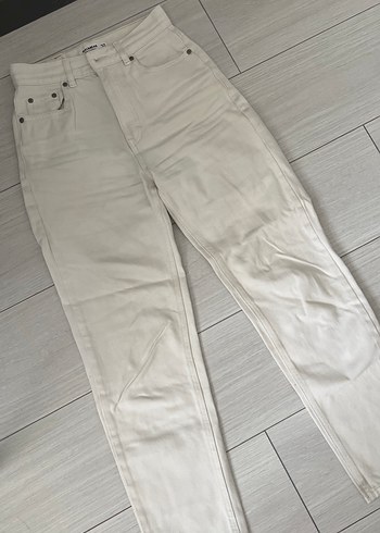 Pull and Bear Bej kadın kot pantolon
