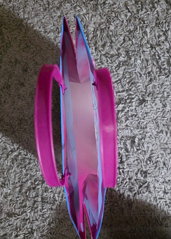 Çiçek Baskılı Pembe Kadın Tote Çanta - Görsel 6