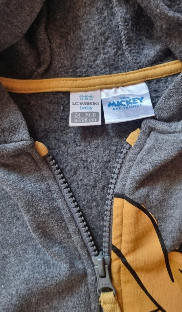 Erkek Çocuk Gri Kapüşonlu Fermuarlı Sweatshirt - Görsel 3