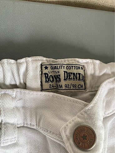 LC Waikiki 24-36 dar paça beyaz jeans