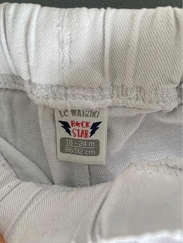 LC Waikiki 18-24 ay beyaz şort LCW marka