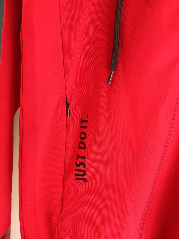 Kırmızı Fermuarlı Spor Ceket - Görsel 2