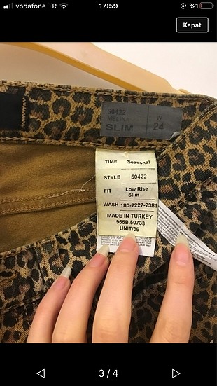 s Beden çeşitli Renk Ltb leopar jeans