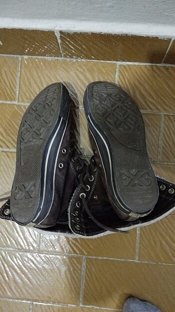 39 Beden kahverengi Renk Converse bot 