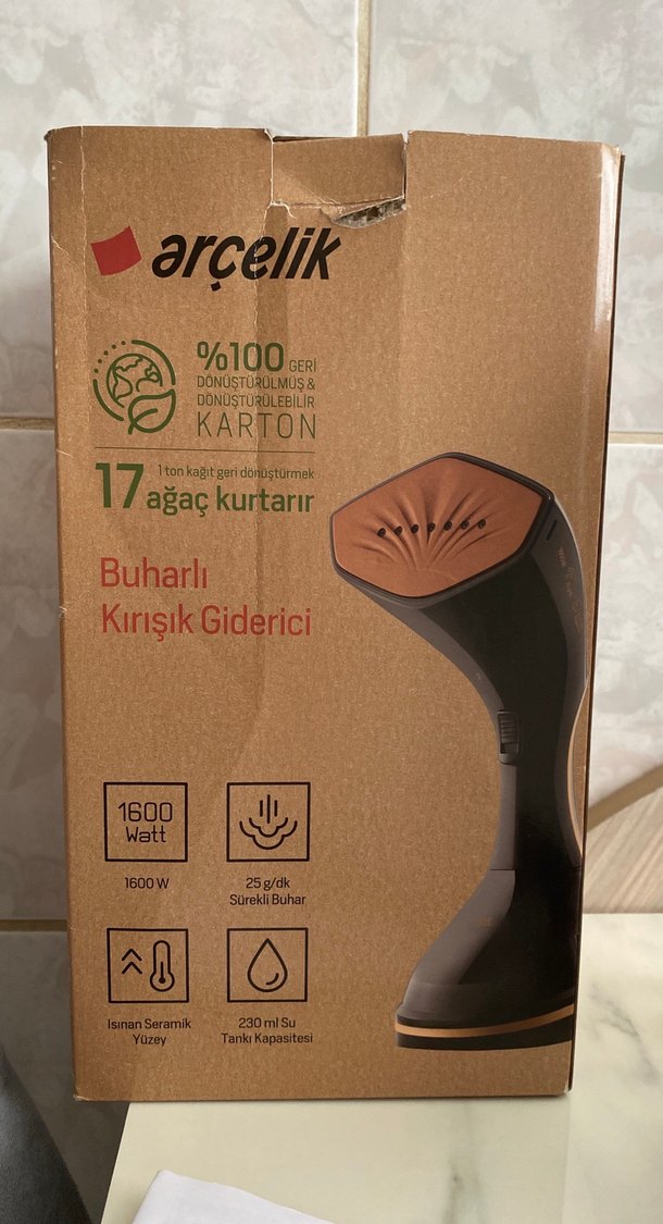 Arçelik Siyah Buharlı Kırışık Giderici - Görsel 3
