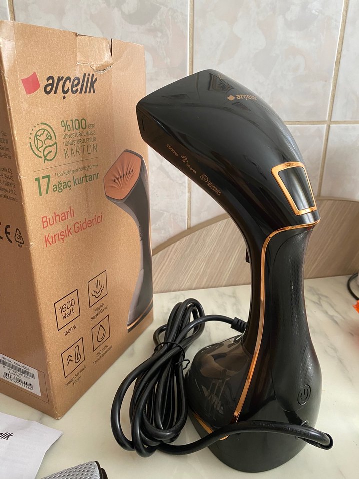 Arçelik Siyah Buharlı Kırışık Giderici - Görsel 2