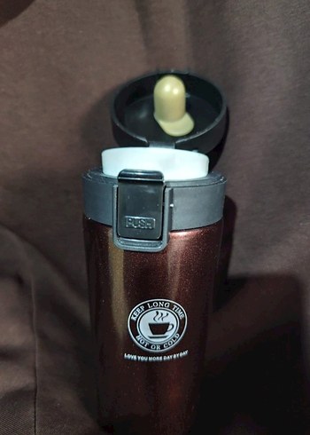 Parlak Kahverengi Çocuk Termos - Görsel 2