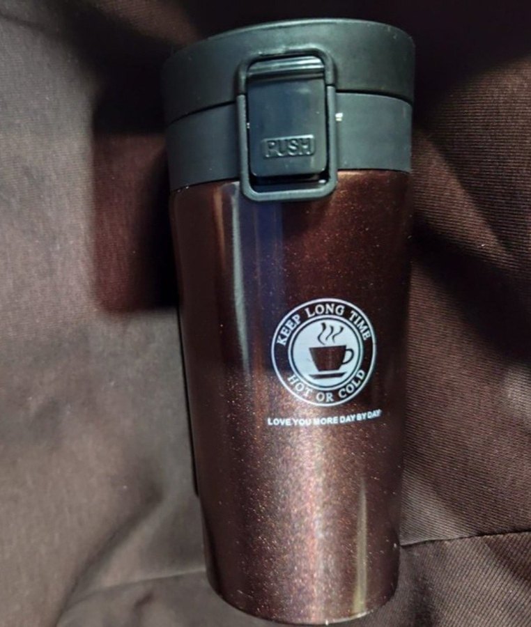 Parlak Kahverengi Çocuk Termos - Görsel 3