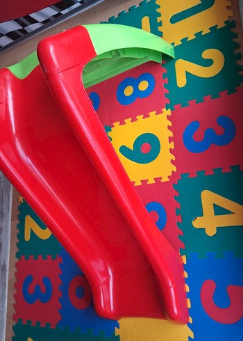 Renkli Çocuk Kaydırağı, Kırmızı - Görsel 4