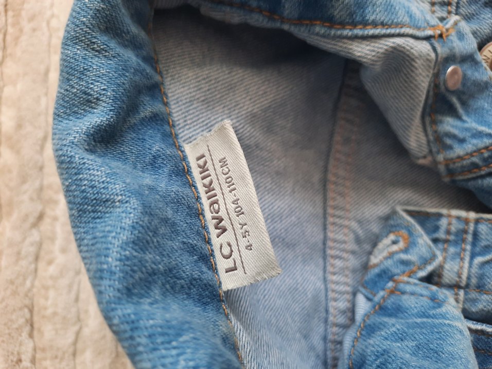 Kız Çocuk Mavi Düğmeli Denim Ceket - Görsel 2