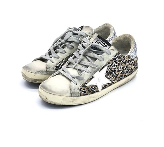 Golden goose swarovski leopar