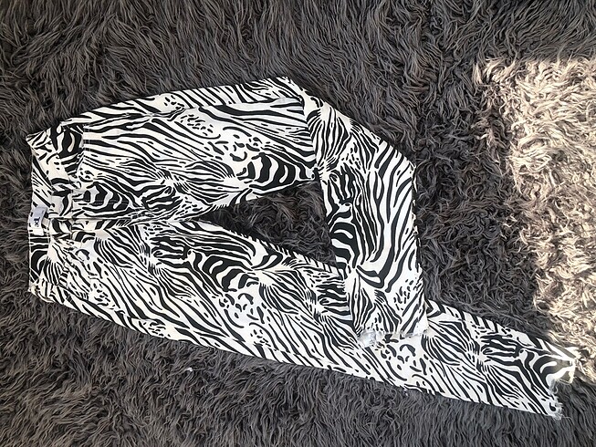 Adil Işık Zebra Desen Pantolon