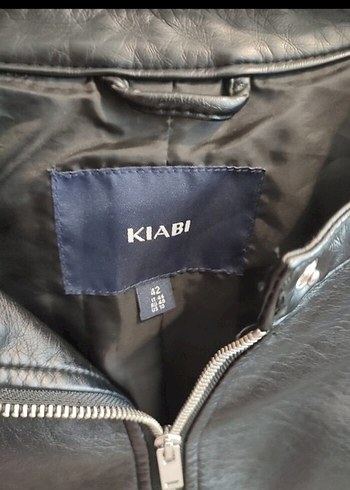 Kiabi Siyah Deri Biker Ceket